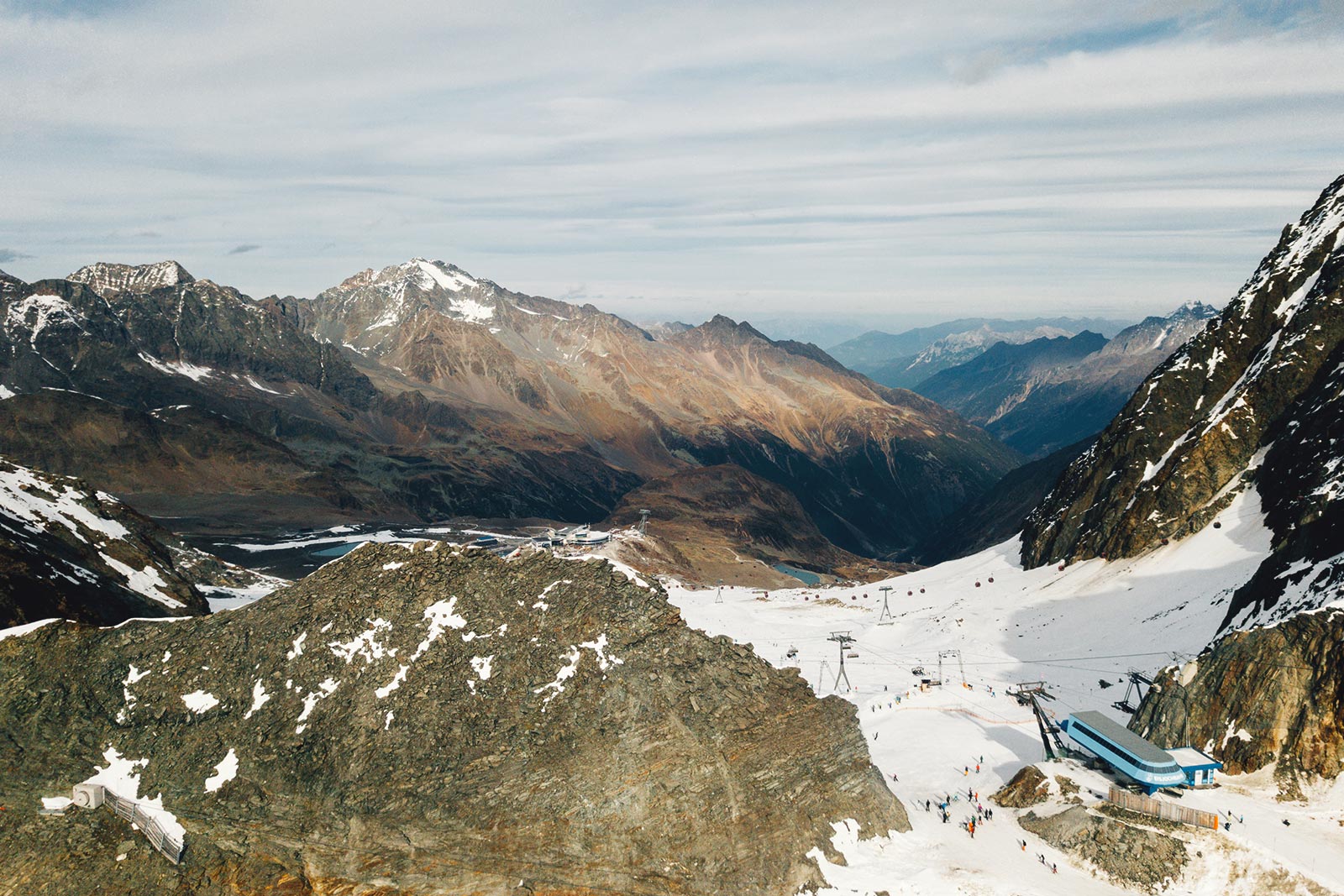 Austria Travel Mountain Drone DJI
